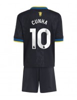 Otroške Nogometnih dresov Manchester United Matheus Cunha #10 Tretji 2025-26 Kratki rokavi (+ hlače)